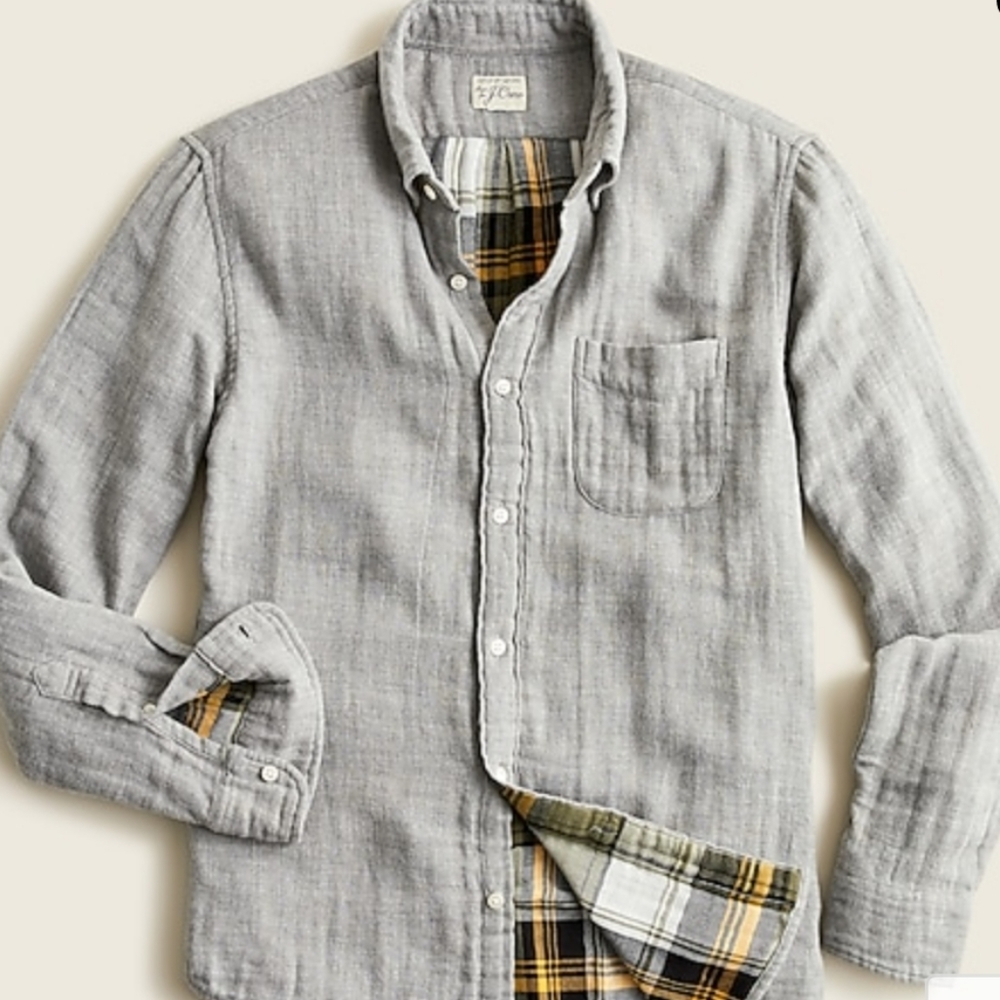 J. Crew Gray Casual Button Down Shirt